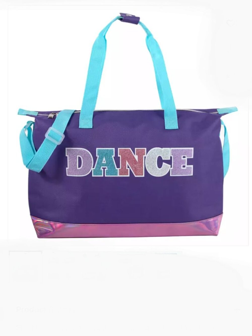 Blue and Purple Dance Duffle Bag